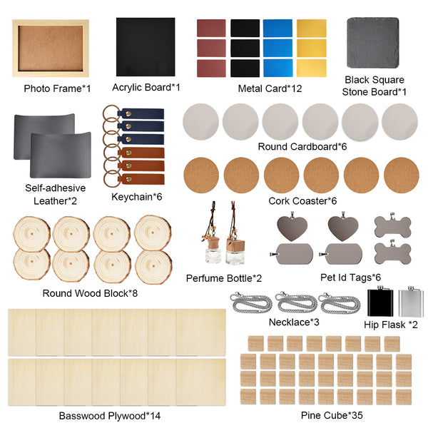 105 PCS DIY Engraving Material