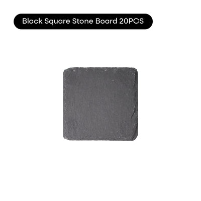 20 PCS Black Square Stone Boards
