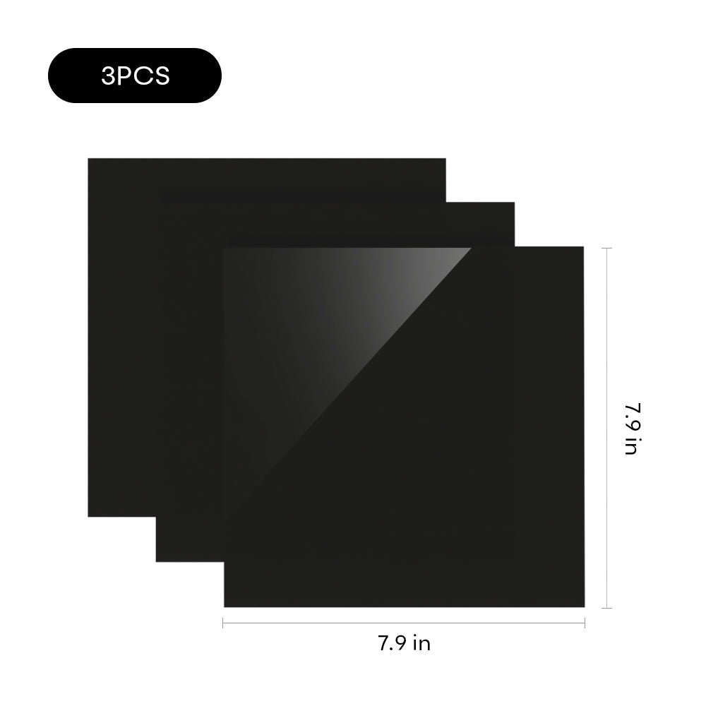 12pcs Transparent Acrylic Sheets (7.9