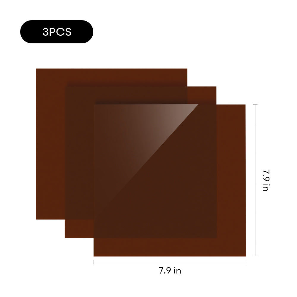 12pcs Transparent Acrylic Sheets (7.9