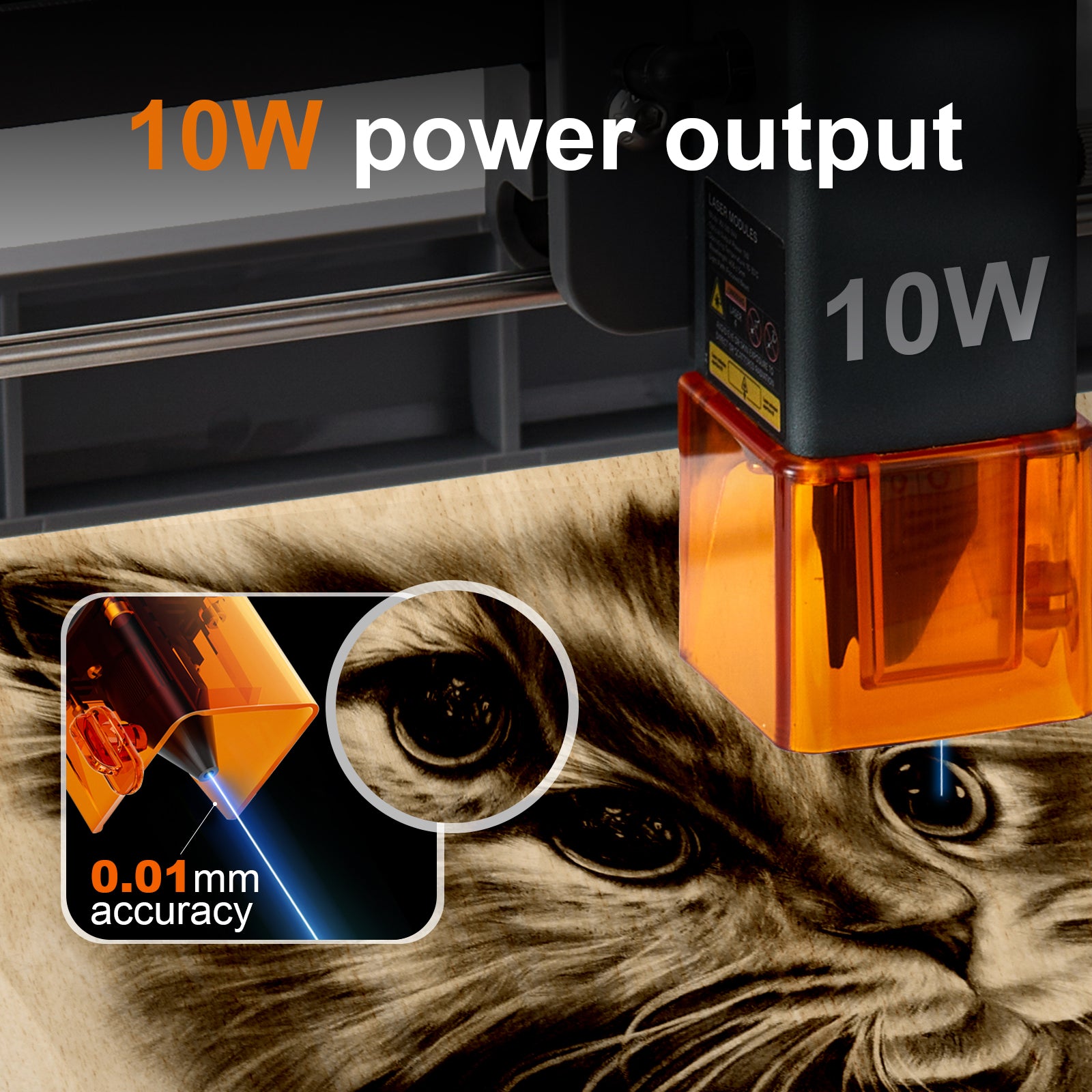 BlazeX M5 Pro 10W Enclosed Laser Engraver and Cutter