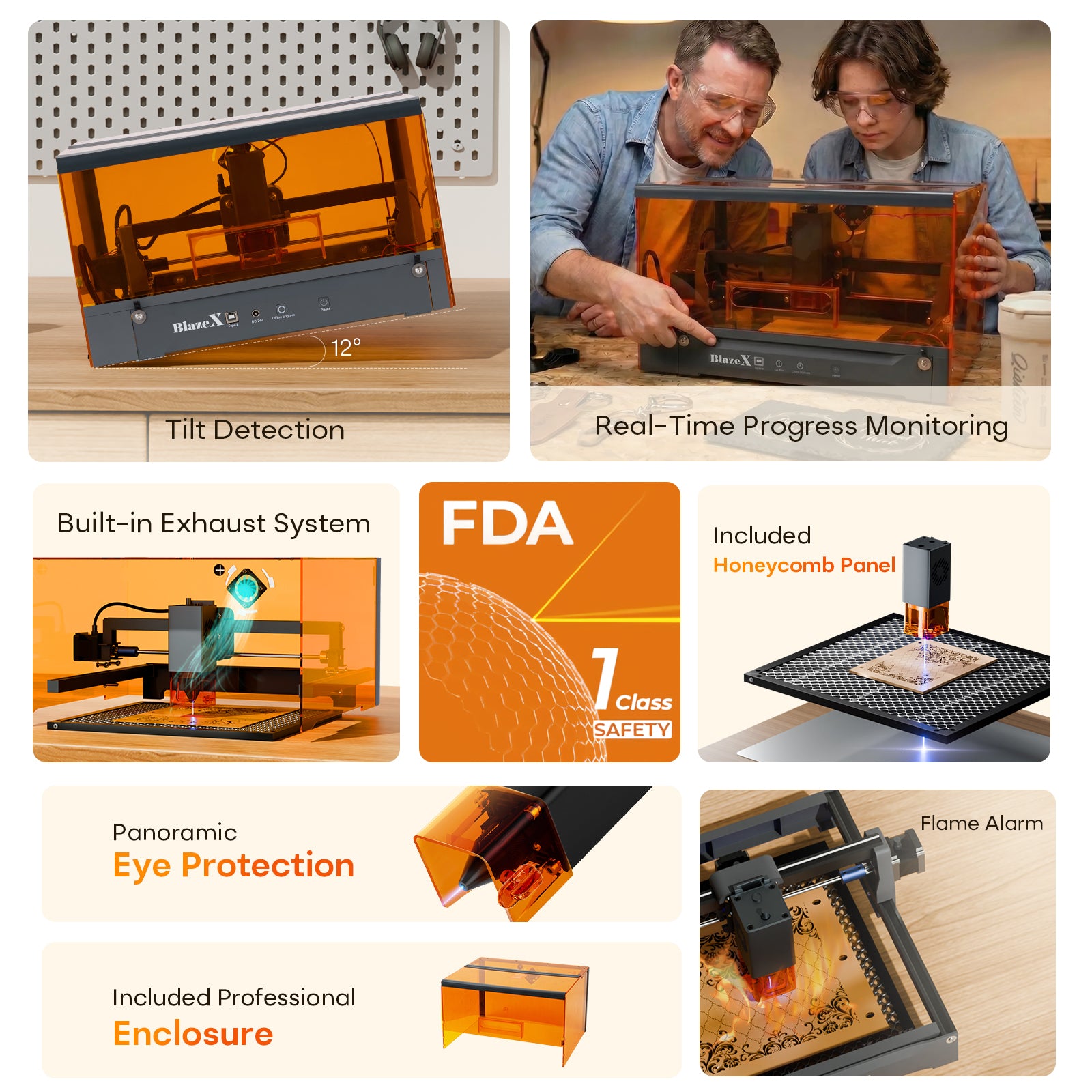 BlazeX M3 Pro Laser Engraver & Cutter