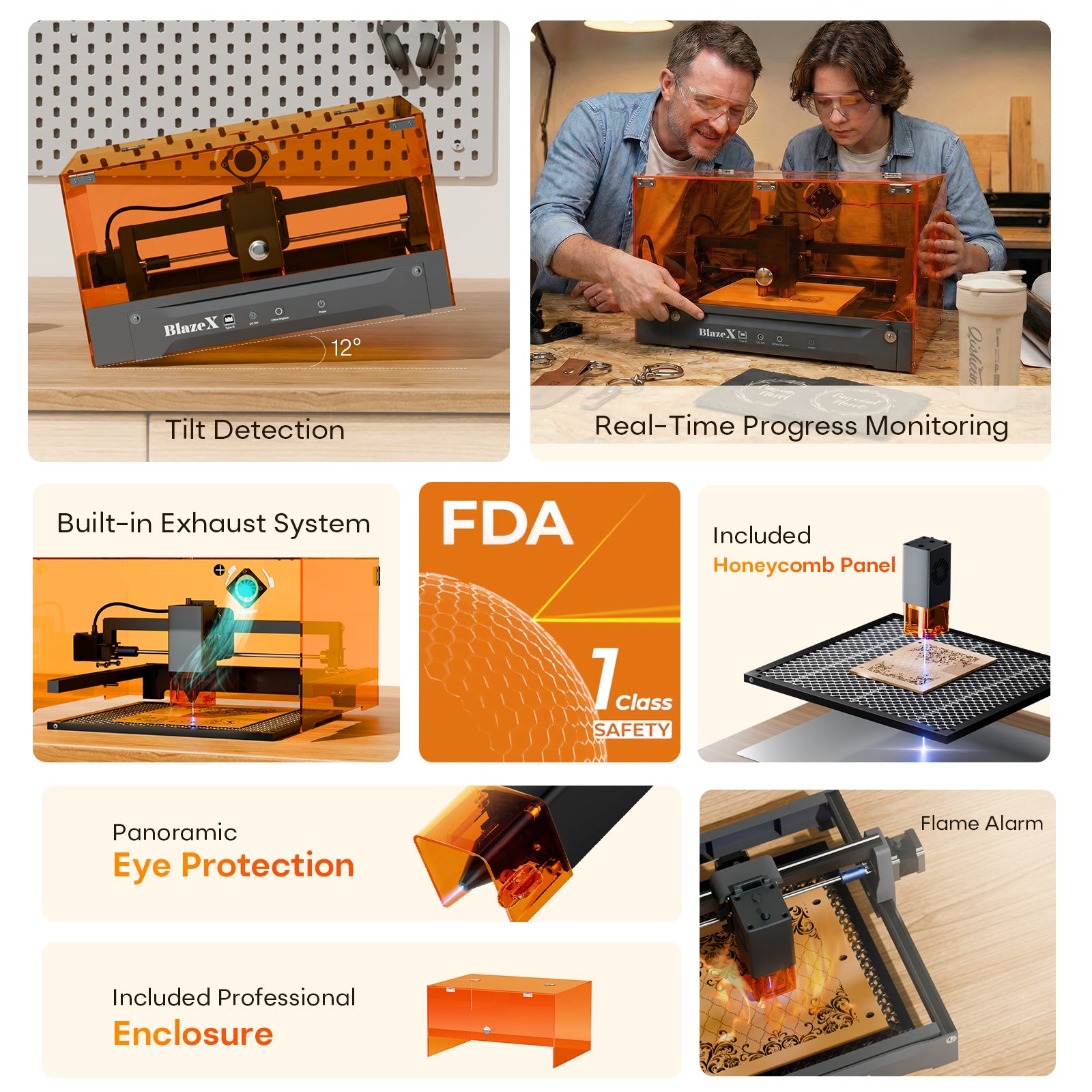 BlazeX M3 Pro Laser Engraver and Cutter