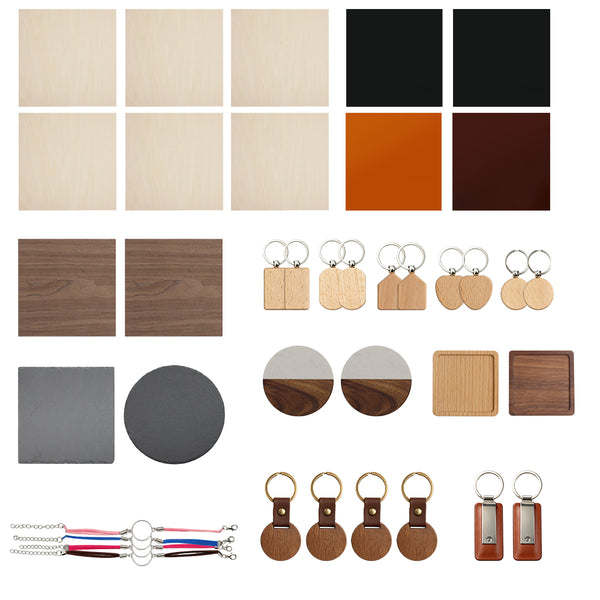 38pcs Laser Engraving Material Kit