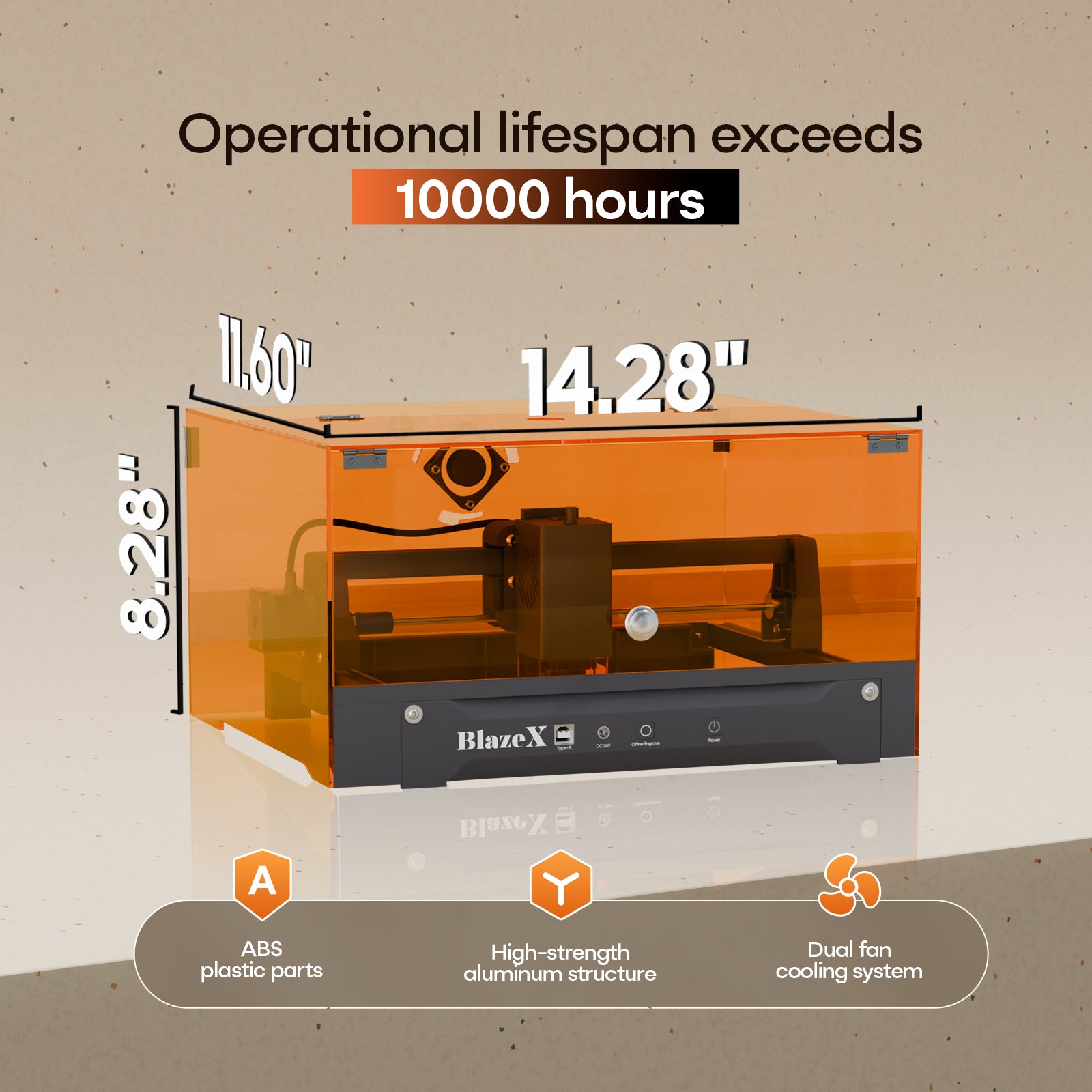 BlazeX M3 Pro Laser Engraver and Cutter