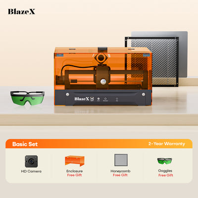 BlazeX M5 IR＆Diode Enclosed Dual Laser Engraver & Laser Cutter