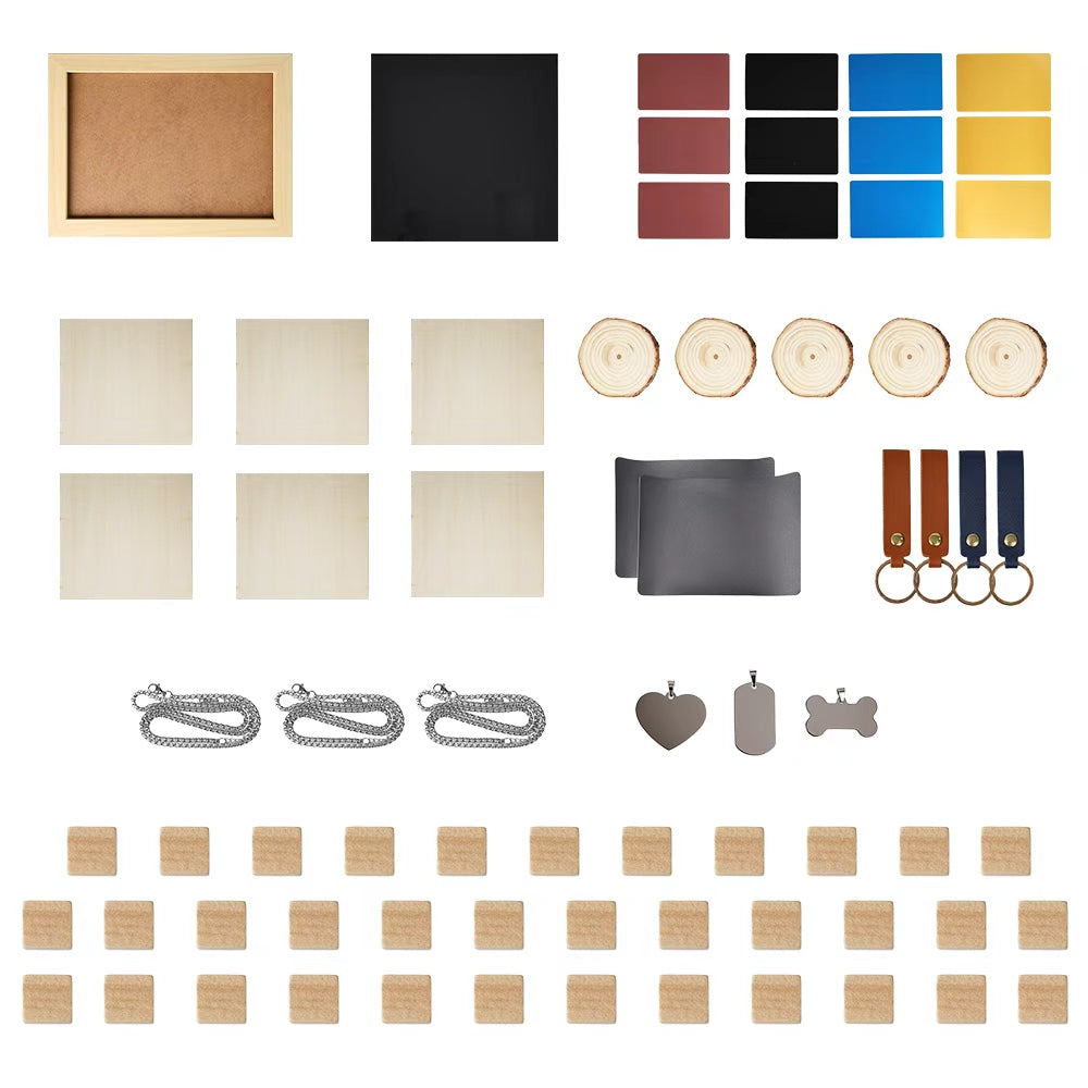 72 PCS DIY Engraving Material