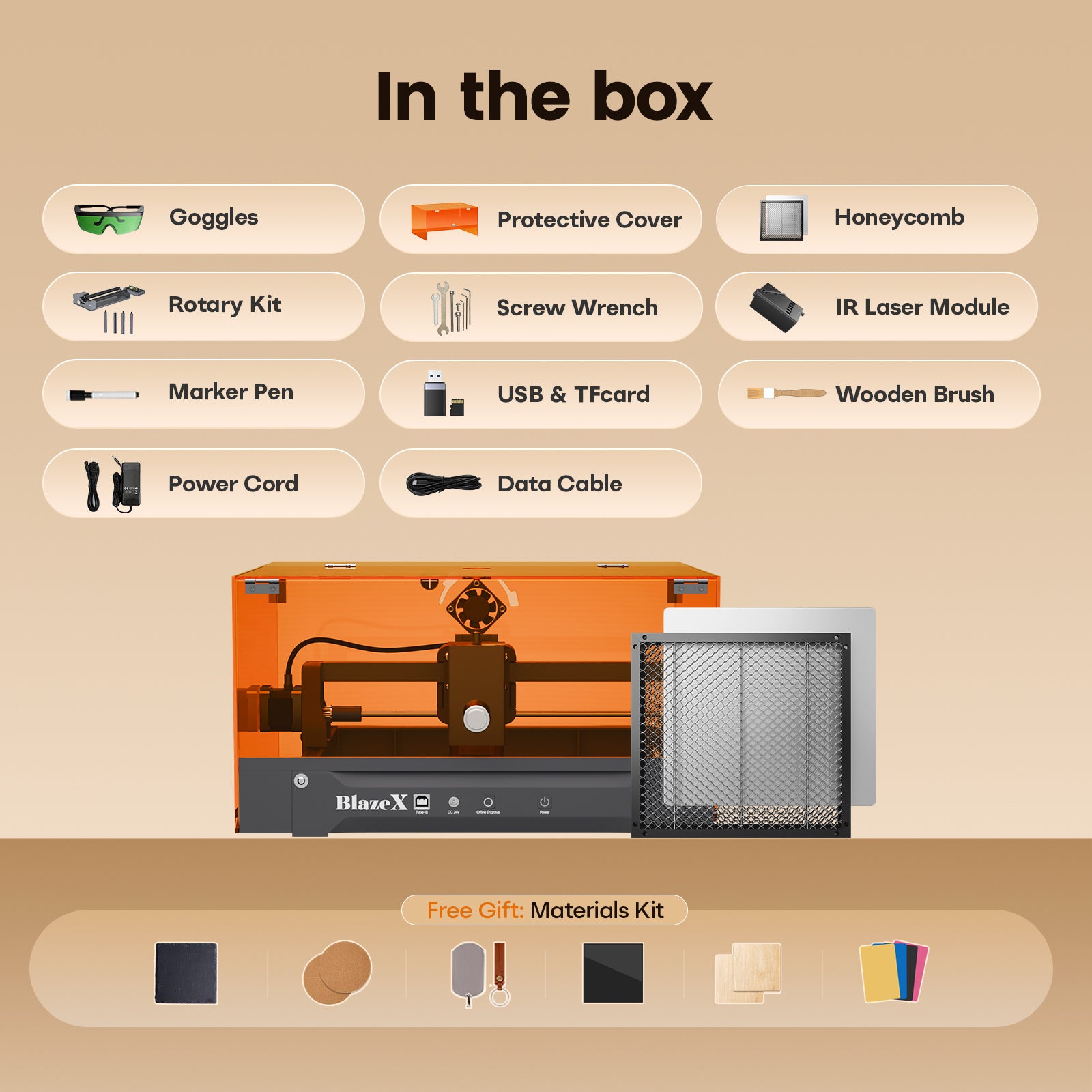 BlazeX M3 Pro Laser Engraver and Cutter