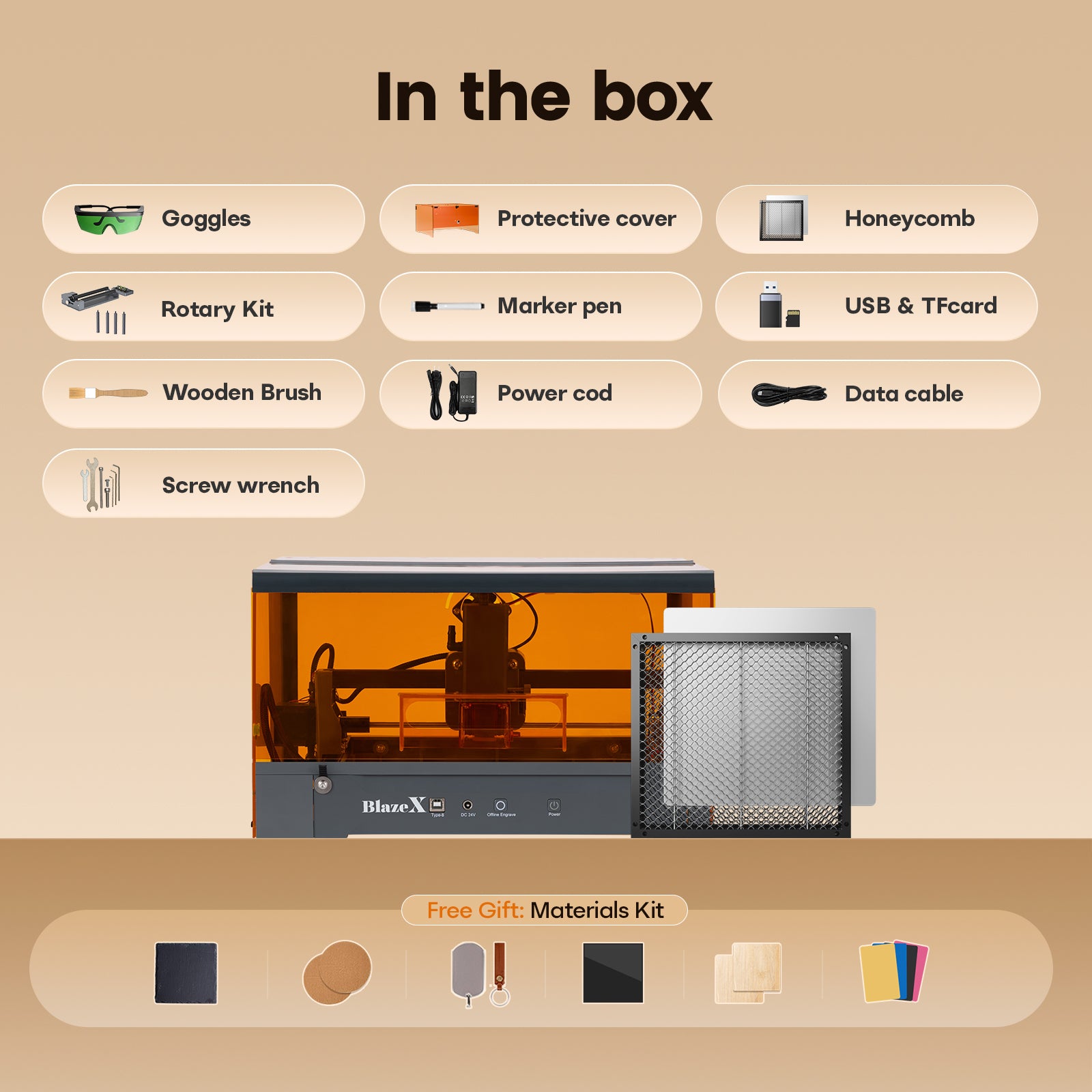BlazeX M3 Pro Laser Engraver and Cutter