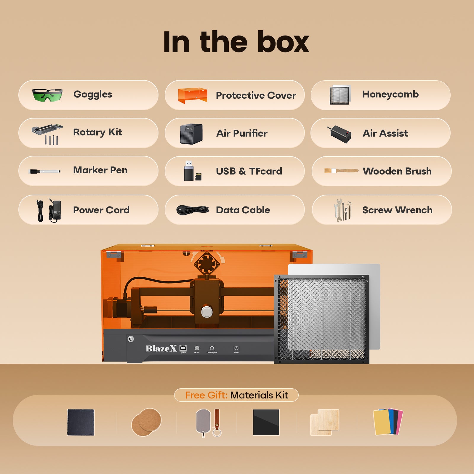 BlazeX M3 Pro Laser Engraver and Cutter