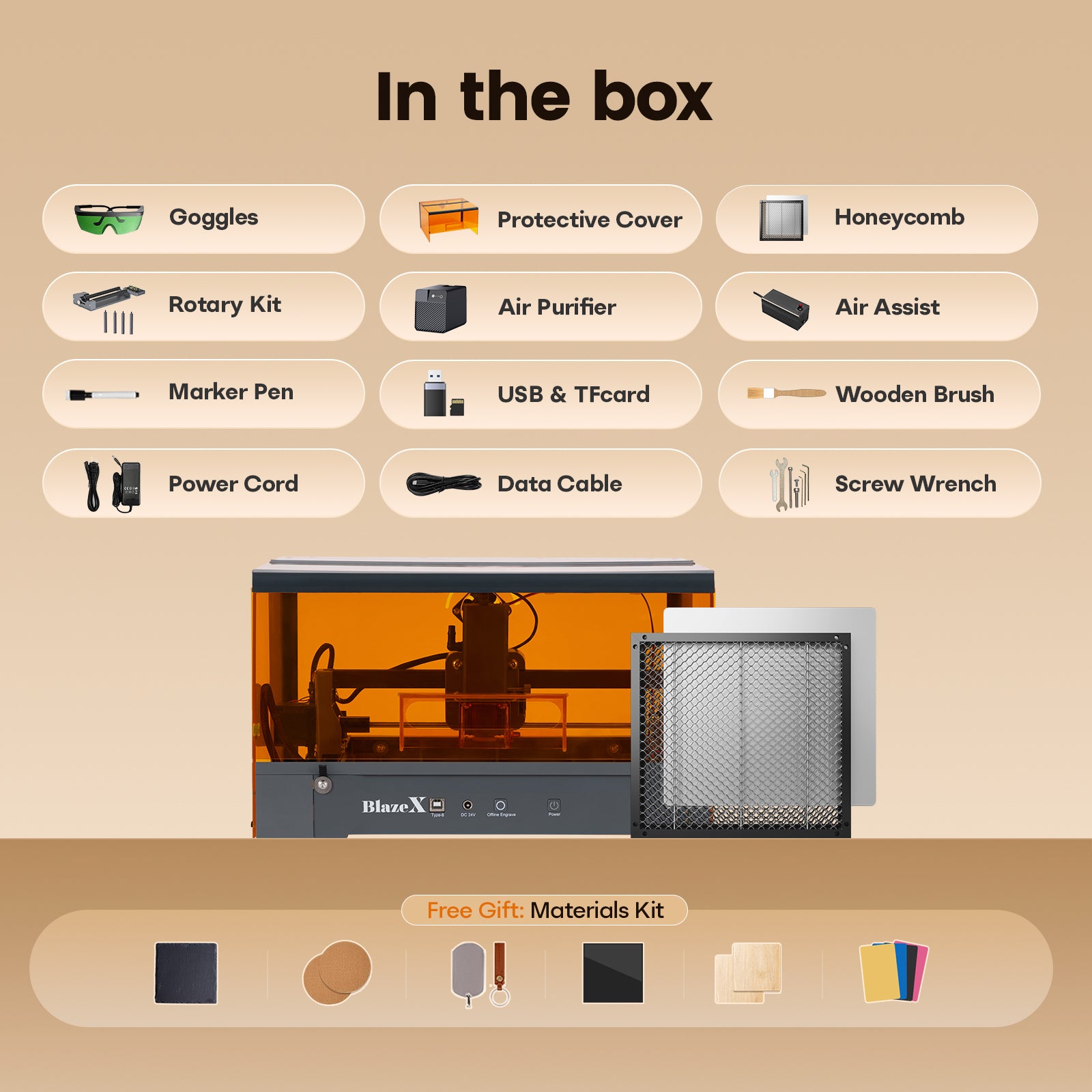 BlazeX M3 Pro Laser Engraver & Cutter